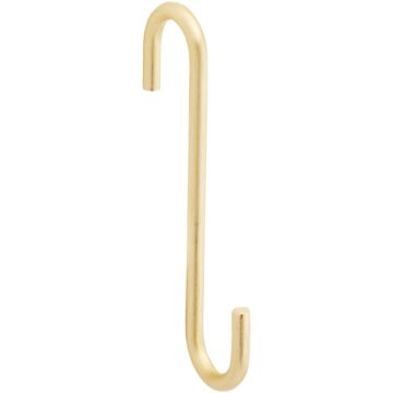 National Hardware 4 In. Brushed Gold Steel Modern Small S-Hook Plant Hanger
