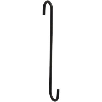 National Hardware 8 In. Black Steel Modern Large S-Hook Plant Hanger