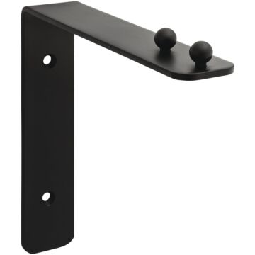 National Hardware 7 In. Black Steel Hanging Wall Plant Bracket