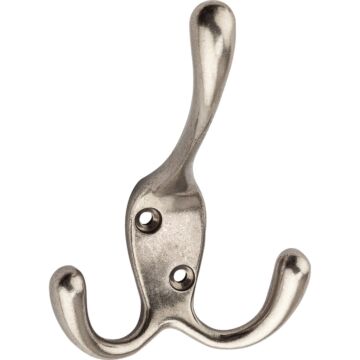National Hardware Satin Nickel Triple Robe Hook