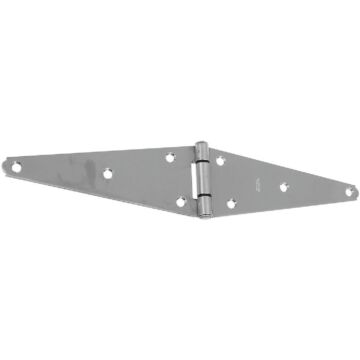 National 8 In. Stainless Steel Heavy Strap Hinge