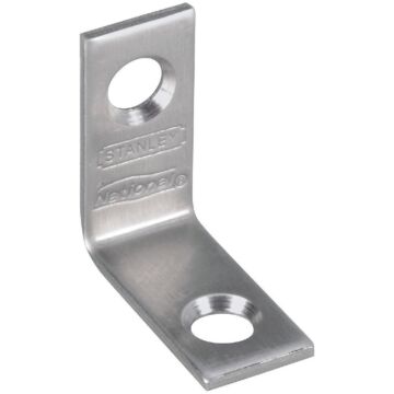 National Hardware 1 In. x 1/2 In. Stainless Steel Corner Brace (2-Count)
