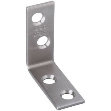 National Hardware 1-1/2 In. x 5/8 In. Stainless Steel Corner Brace (2-Count)