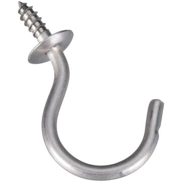 National Hardware Cup Hook (Stainless Steel - 2 pk) 2 in.