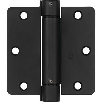 National Hardware 3-1/2 In. Oil Rubbed Bronze 1/4 In. Radius Spring Door Hinge