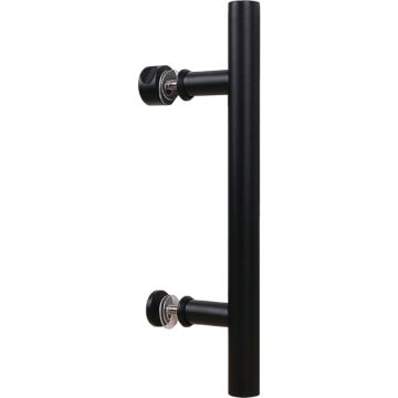 National Hardware 12 In. Matte Black Madison Interior Barn Door Pull