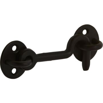 National Hardware Matte Black Barn Door Privacy Hook