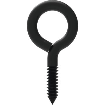 National Hardware Screw Eye (Black - 2 pk) 1-5/8 in.