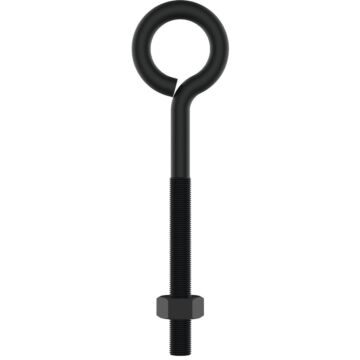 National Hardware 3/8" x 6" Eye Bolt, Black