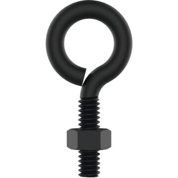 National Hardware 1/4" x 2" Eye Bolt, Black