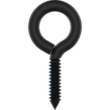 National Hardware Screw Eye (Black - 2 pk) 2-7/8 in.