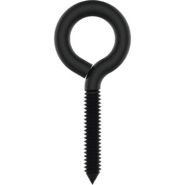 National Hardware Screw Eye (Black - 2 pk) 3-7/8 in.