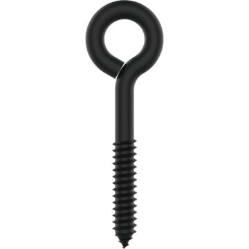 National Hardware Lag Screw Eye (Black) 3/8x 4-1/2
