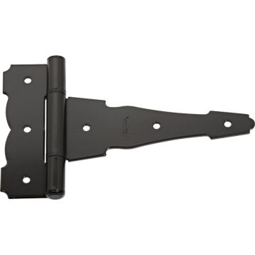 National Hardware 6 In. Black Ornamental Reversible T-Hinge