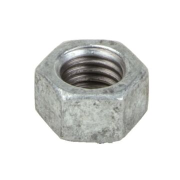 1/2"-13 Hex Nut, Coarse Thread, Galvanized
