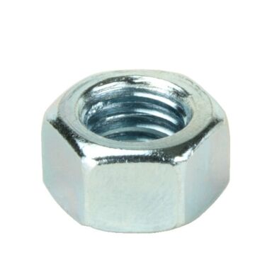 1/2"-13 Hex Nut, Coarse Thread, Zinc