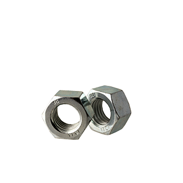 20 mm - 2.50 Hex Nut, Coarse Thread, Zinc