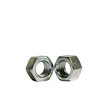 7/16"-14 Hex Nut, Coarse Thread, Zinc