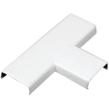 Wiremold CordMate White 1-5/16 In. W x 7/16 In. H. 90 Deg T-Fitting