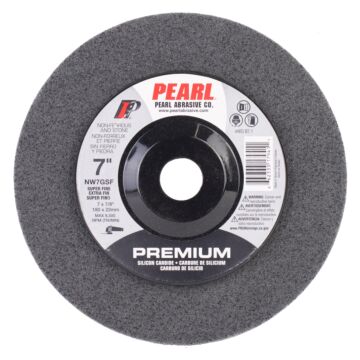 Pearl Abrasives Silicon Carbide Surface Preparation - 7 x 7/8 SC Grey Surface Preparation Wheel, Super Fine Grit