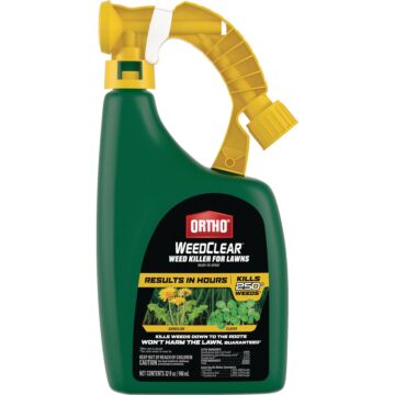 Ortho WeedClear RTU Spray Hose End Weed Killer For Lawns - 32 oz