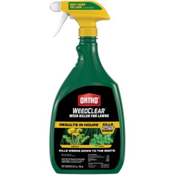 Ortho WeedClear RTU Trigger Spray Weed Killer For Lawns - 24 oz