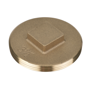 OATEY Brass Cleanout Plug - 3-1/2 in.