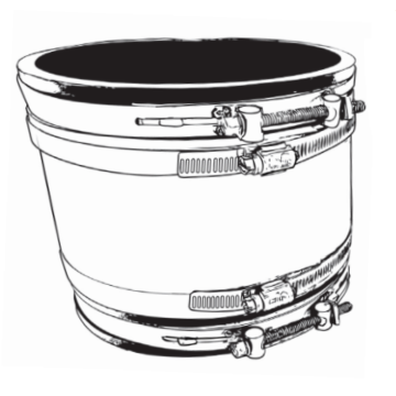 PASCO 5" Cast Iron Pipe/Plastic To 5" Cast Iron Pipe/Plastic Flexible-Coupling