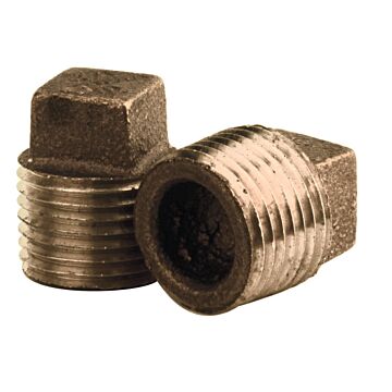 Midland Industries Lead-Free Brass Square Head Plug IMP - 1/2 in.