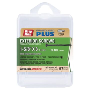 Grip-Rite #8 T-25 Star 1-5/8 in Deck Screw 67pk