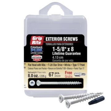 Grip-Rite #8 T-25 Star 1-5/8 in Deck Screw 67pk