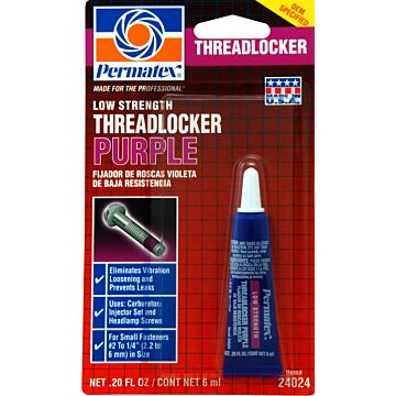 Permatex Low 6 mL Tube Threadlocker