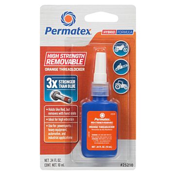 Permatex High Strength 0.2 Oz. 10G Orange Threadlocker Gel