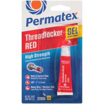 Permatex High-Strength Threadlocker Red Gel