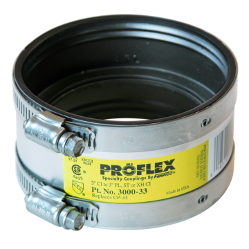 Fernco 3000-33 Proflex 3 in. Neoprene Shielded Coupling