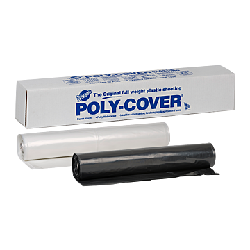Warps Poly-Cover 4 mil Plastic Sheeting (Black) 3 ft x 200 ft