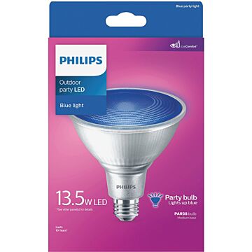Philips Lighting 13.5PAR38/PER/BLUE/ND/ULW/G/120V 4/1FB