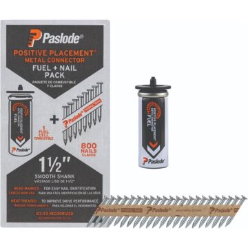 Paslode Positive Placement Metal Connector Fuel & Nail Pack