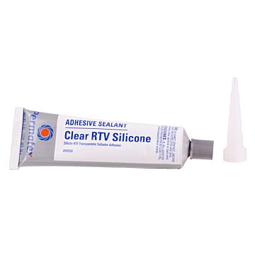 Permatex 3 Oz. Clear RTV Silicone Adhesive Sealant
