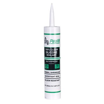 PaulB 10.1 oz Clear Silicone Sealant