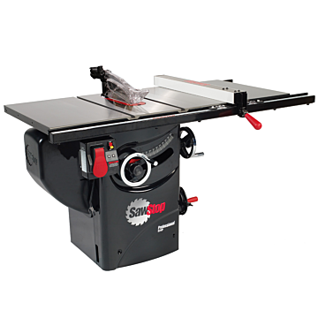 SawStop ASSEMBLY: 3HP Professional Cabinet Saw with 30” Premium fence system, rails & extension table