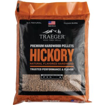 Traeger Hickory All-Natural Wood Grilling Pellets - 20 lb