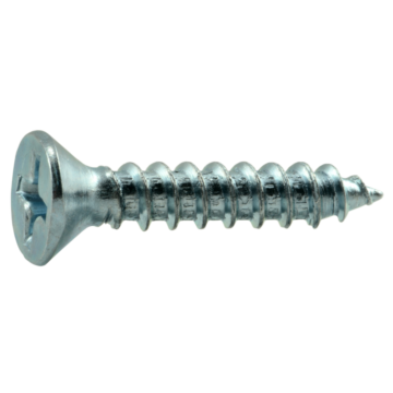 #8 x 7/8" Phillips Flat Head, Wood Screw, Zinc 