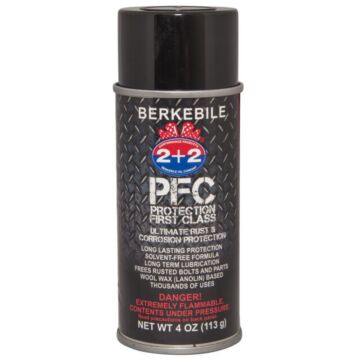 Berkebile 2+2 BERKEBILE 2+2® Protection First Class BPFC-A4 4 oz Aerosol Solvent Rust & Corrosion Protectant Lubricant