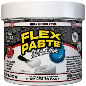 Flex Seal Flex Paste Rubber Sealant (White) 1 lb