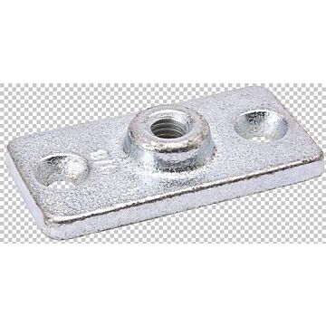 1/2 in Galvanized Pipe Hanger Plate