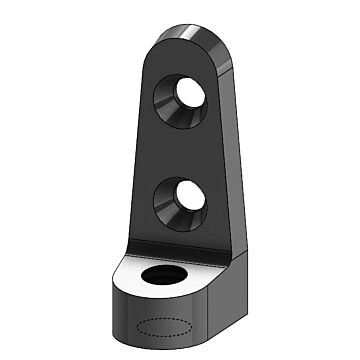 1/2 in Malleable Iron Plain/Electro-Galvanized Side Beam Connector