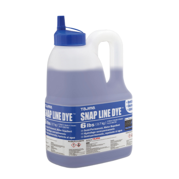TAJIMA TOOL Snap Line Dye, permanent marking chalk, dark blue, easy-fill nozzle, 6lbs. / 2.7 kg