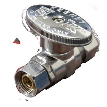 Danco 3/8 in. O.D. Outlet x 3/8 in. O.D. Inlet Straight Stop