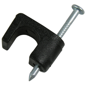 Gardner Bender 25 Black 1/4 inch Coaxial Cable Staples - Low Voltage